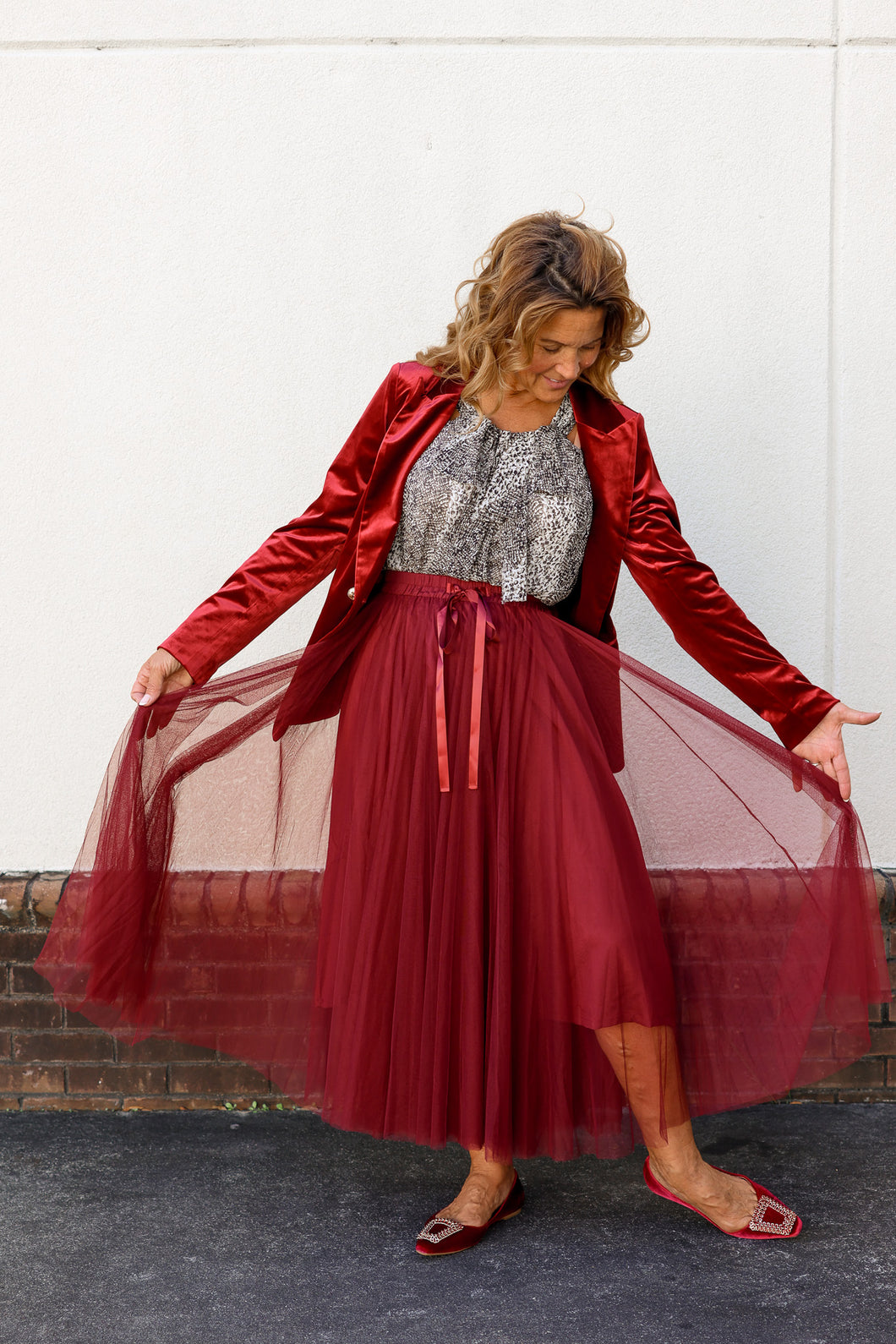 Aria Long Tulle Skirt