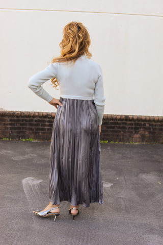 Grey Twofer Maxi Dress