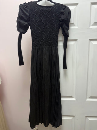Silky Pleated Ruched Dress