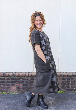 Star Patch T-Shirt Dress