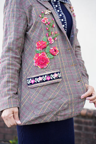 Elizabeth Plaid Blazer Jacket