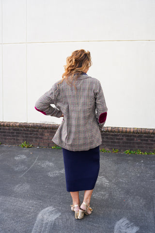 Elizabeth Plaid Blazer Jacket