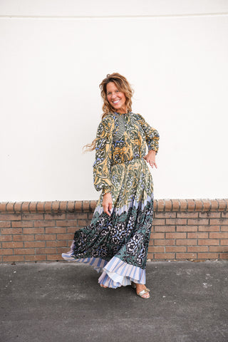 Sharvi Pleated Set