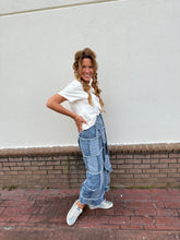 Load image into Gallery viewer, Patchwork Skies Wrap Skirt
