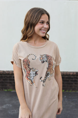 Twin Tiger Tee Dress