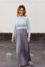 Load image into Gallery viewer, Grey Twofer Maxi Dress
