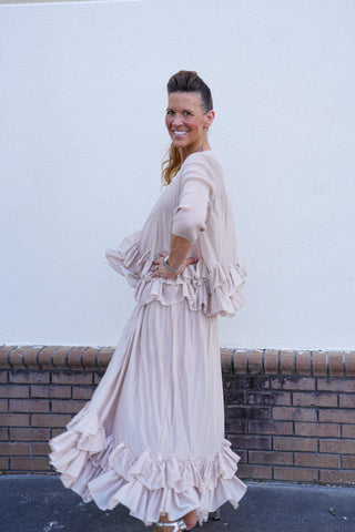 Silky Pleated Layers Set
