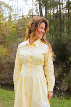 Load image into Gallery viewer, Buttercup Yellow Shirt Dress
