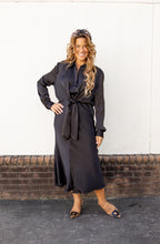 Load image into Gallery viewer, Black Silk Dress
