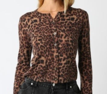 Christine Leopard Cardigan