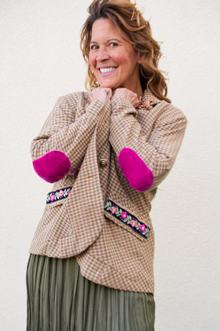 Diana Plaid Blazer Jacket