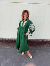 Load image into Gallery viewer, Aerin Green Midi Dress
