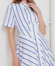 Load image into Gallery viewer, Striped Button Down Midi Dress
