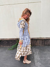 Load image into Gallery viewer, Plaid Hoodie Duster Dress
