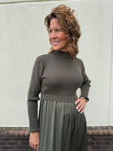 Load image into Gallery viewer, Autumn Mixed Media Dress
