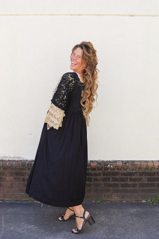 Echo in Lace Duster Dress