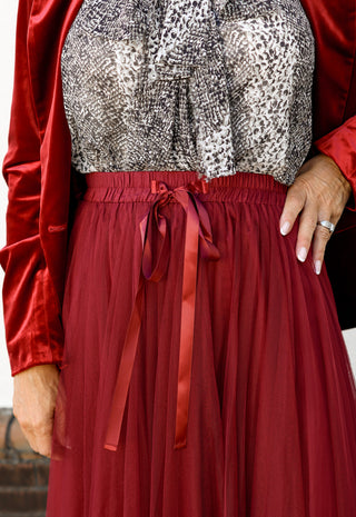 Aria Long Tulle Skirt