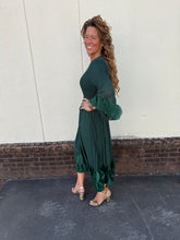 Load image into Gallery viewer, Petals Silky Pleated Dress
