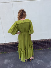 Load image into Gallery viewer, Chartreuse Lace Dress

