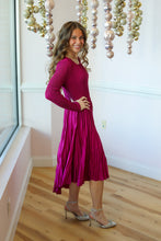 Load image into Gallery viewer, Silky Pleated Ruched Dress
