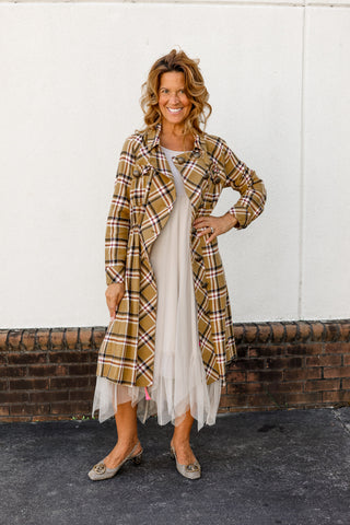 Coco Plaid Jacket Dress