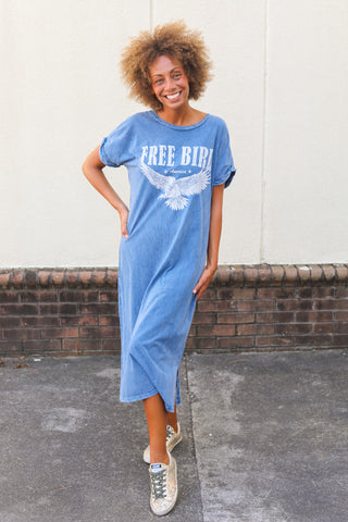 Free Bird America Tee Dress