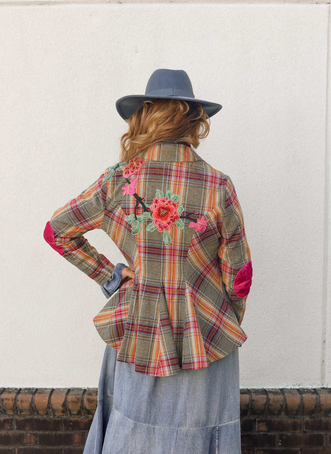 Plaid Statement Blazer