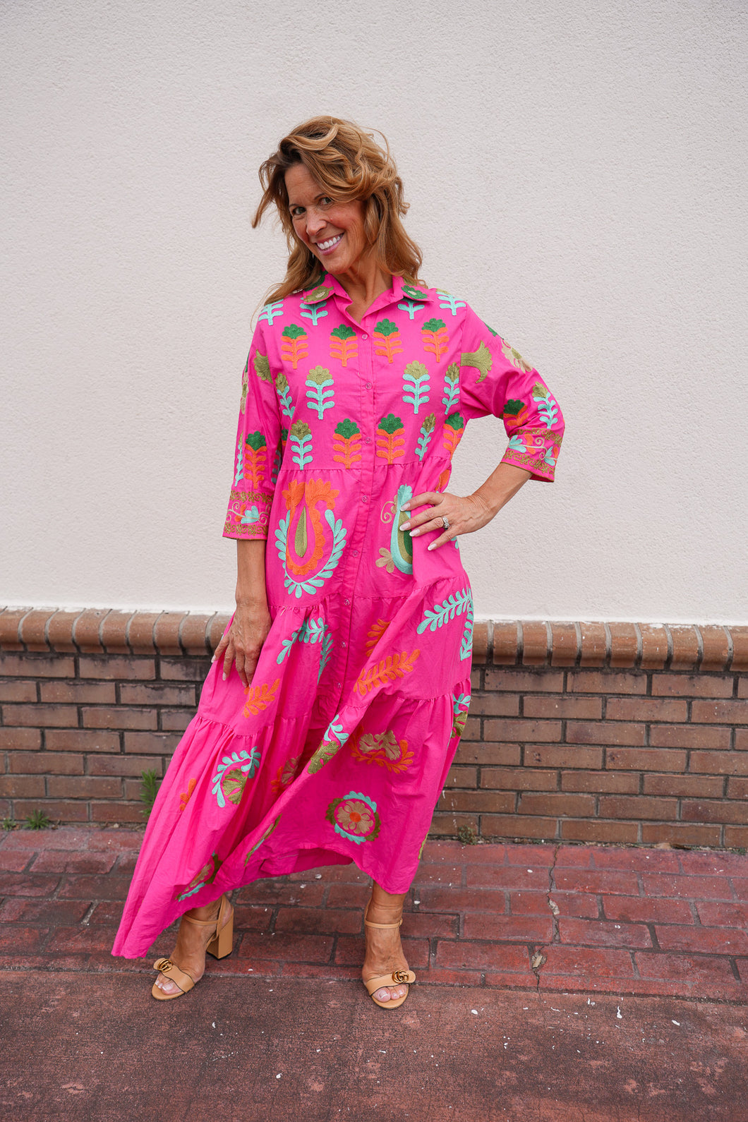 Isla Embroidered Dress