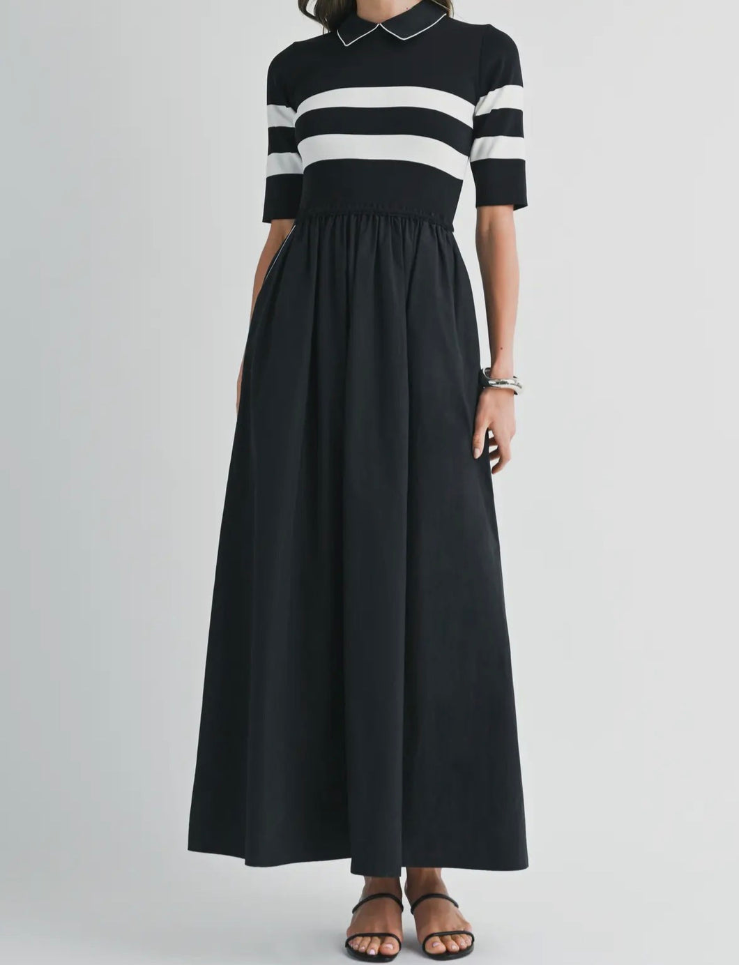 The Sutton Black Stripe Dress