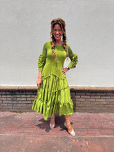 Load image into Gallery viewer, Silky Pleated Bloom Dress
