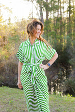 Load image into Gallery viewer, Tabitha Ruched Stripe Dress
