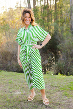Load image into Gallery viewer, Tabitha Ruched Stripe Dress
