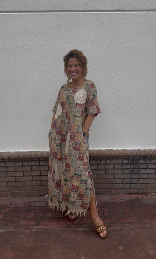 Wander Quilted Patchwork Dress