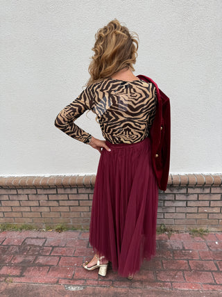 Aria Long Tulle Skirt