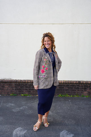 Elizabeth Plaid Blazer Jacket