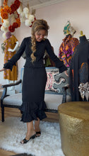 Load image into Gallery viewer, Parisian Black Ruffle Set
