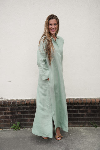 Sahara Linen Maxi Dress
