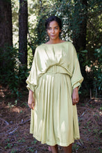 Load image into Gallery viewer, Chartreuse Silk Dress
