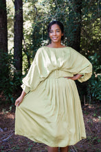 Load image into Gallery viewer, Chartreuse Silk Dress
