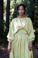 Load image into Gallery viewer, Chartreuse Silk Dress
