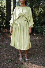 Load image into Gallery viewer, Chartreuse Silk Dress
