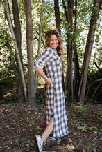 Load image into Gallery viewer, Silver Plaid Dress
