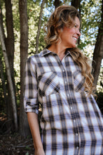 Load image into Gallery viewer, Silver Plaid Dress
