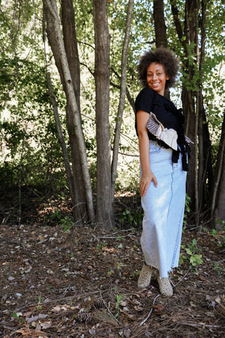 Miss Match Ruffle Tee Top