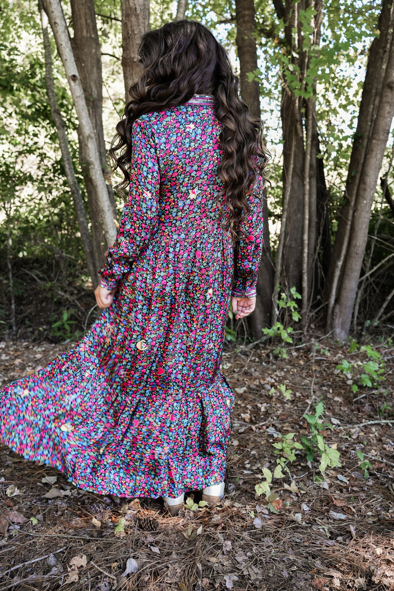 Sequin Floral Maxi Dress – ARINAE