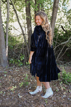 Load image into Gallery viewer, Velvet Tiered Swing Dress
