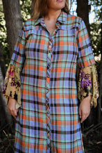 Load image into Gallery viewer, Gigi Peacock Plaid Dress
