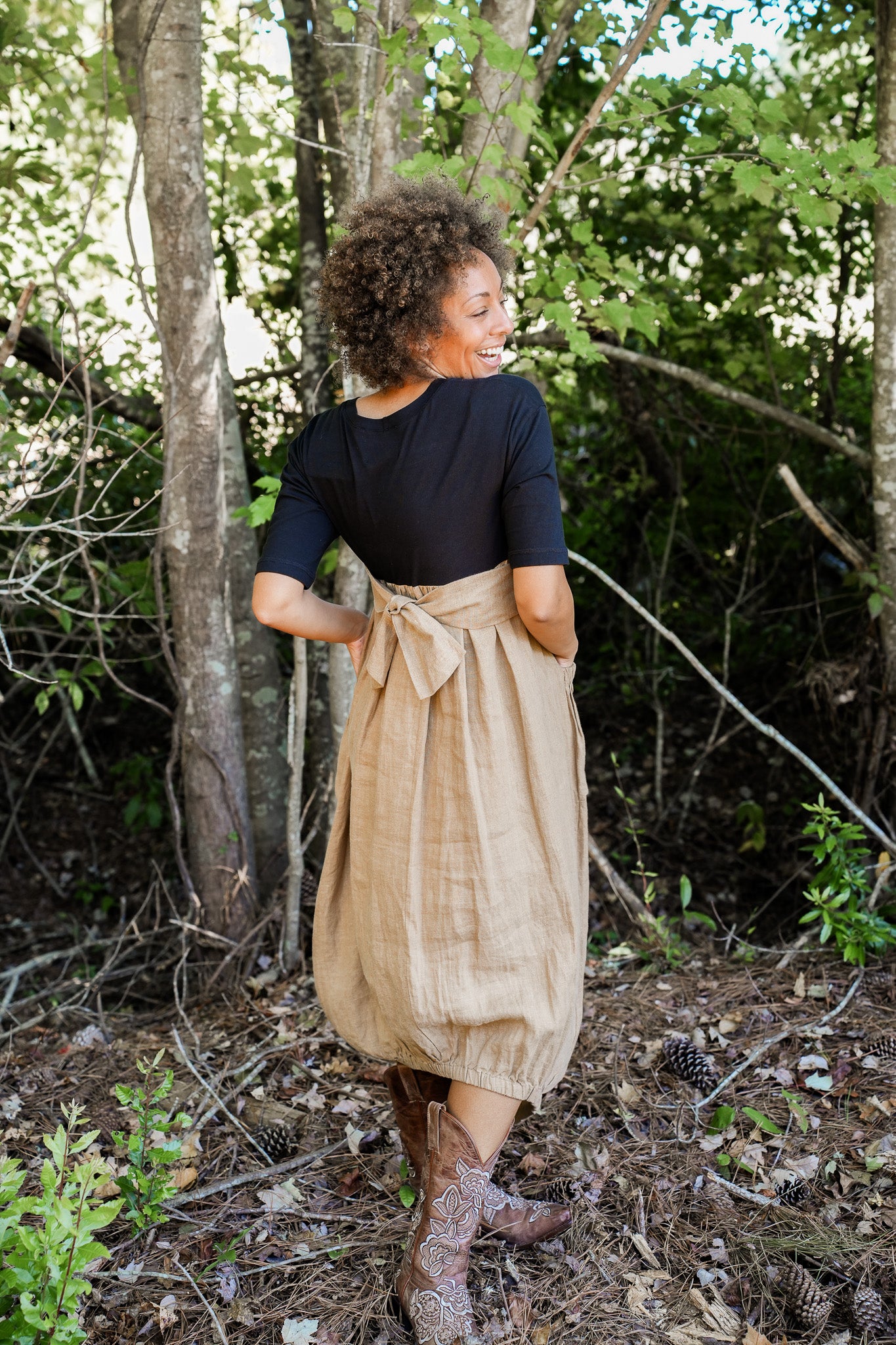 linen bubble dress Bubble Linen Dress in Natural, from Lanhtropy NATURAL / M