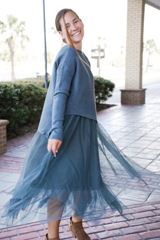 Ribbed Sweater Dress Set