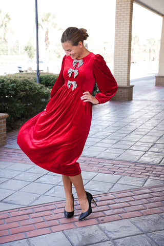 Diamond Velvet Dress